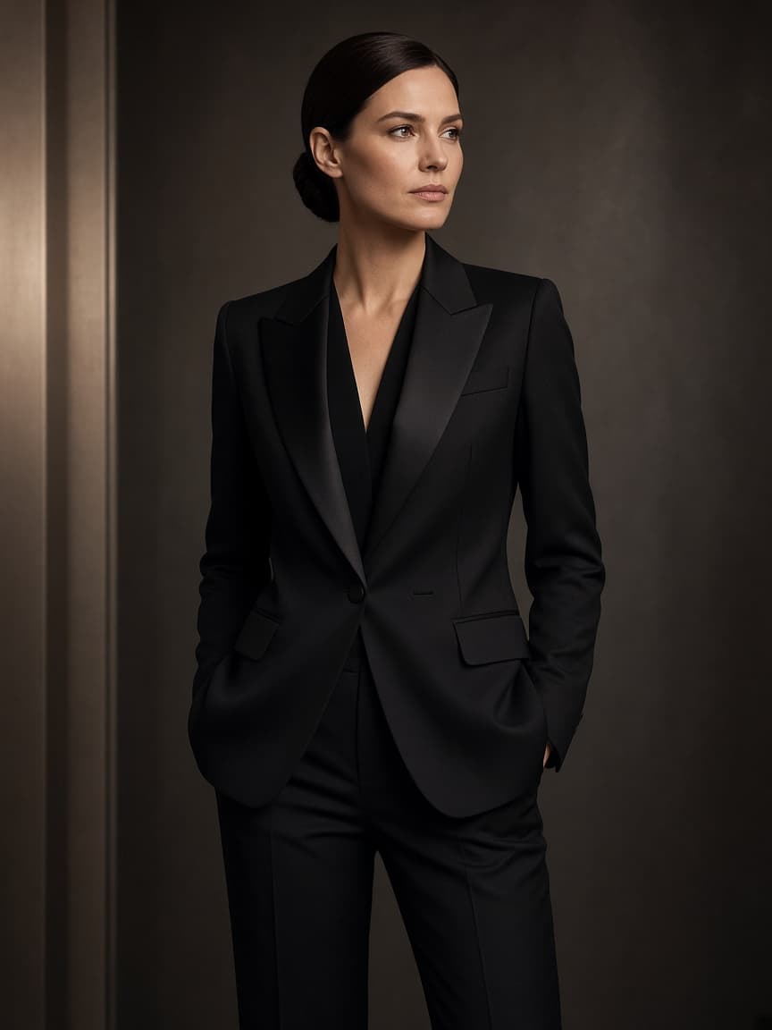 Ternopil Satin-Lapel Tuxedo Jacket